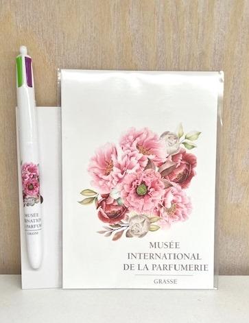 STYLO BIC 4 COULEURS ROSE PIVOINE