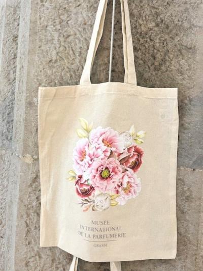 TOTE BAG ROSE PIVOINE